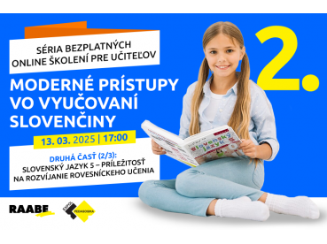 Moderné prístupy vo vyučovaní slovenčiny | 13.03.2025