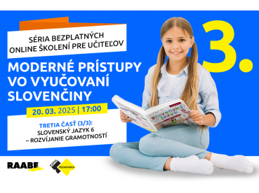 Moderné prístupy vo vyučovaní slovenčiny | 20.03.2025