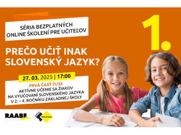 Prečo učiť inak slovenský jazyk? | 27.03.2025