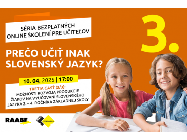 Prečo učiť inak slovenský jazyk? | 10.04.2025