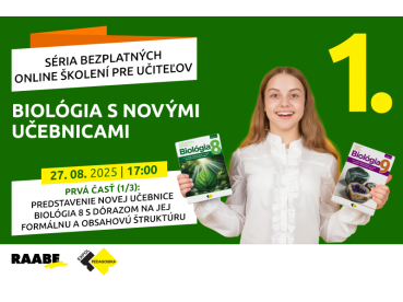 Biológia s novými učebnicami 1 | 27.08.2025