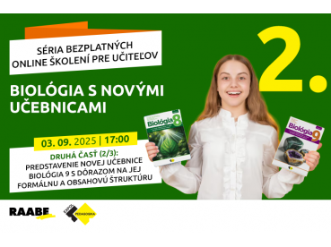 Biológia s novými učebnicami 2 | 03.09.2025