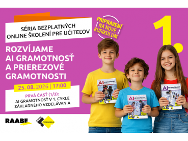 Rozvíjame AI gramotnosť a prierezové gramotnosti | 25.08.2026