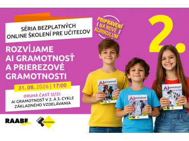 Rozvíjame AI gramotnosť a prierezové gramotnosti | 31.08.2026