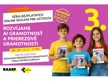 Rozvíjame AI gramotnosť a prierezové gramotnosti | 08.09.2026