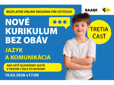 NOVÉ KURIKULUM BEZ OBÁV Jazyk a komunikácia  | 10.03.2026
