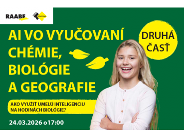 AI vo vyučovaní chémie, biológie a geografie  | 24.03.2026