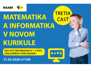 Matematika a informatika v novom kurikule  | 31.03.2026