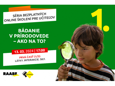 BÁDANIE V PRÍRODOVEDE – AKO NA TO | 13.03.2024