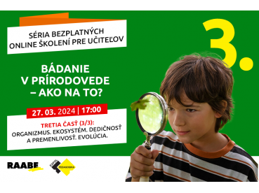 BÁDANIE V PRÍRODOVEDE – AKO NA TO | 27.03.2024