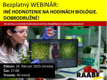 INÉ HODNOTENIE ŽIAKOV NA HODINÁCH BIOLÓGIE. DOBRODRUŽNÉ!  | 26.02.2025