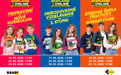 Nové online školenia pre učiteľov s RAABE a EXPOL PEDAGOGIKA