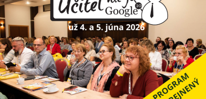 Učiteľ nie je Google 10 prinesie aj nové formáty