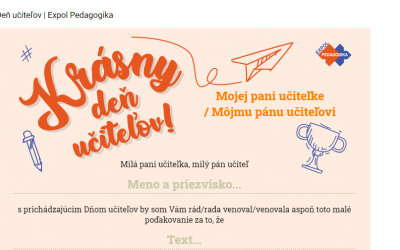 Pošlite učiteľom prianie k ich sviatku Pošlite učiteľom prianie k ich sviatku