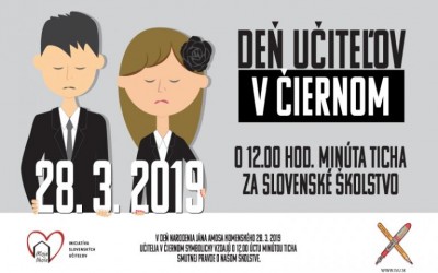 SKU: Slovenskí učitelia oslávia Deň učiteľov v čiernom SKU: Slovenskí učitelia oslávia Deň učiteľov v čiernom