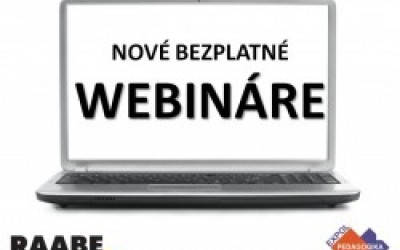 Obľúbené. Učiteľské. A zadarmo. WEBINÁRE! Obľúbené. Učiteľské. A zadarmo. WEBINÁRE!