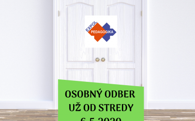 Osobný odber je už možný 